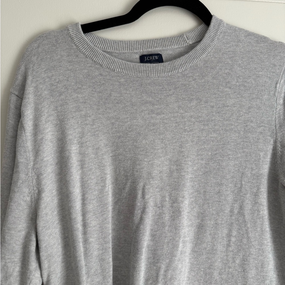 J.Crew Light Gray Cotton Sweater